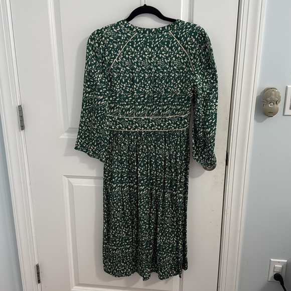 ba&sh Esmee Green Midi Dress- Size 2 or Medium - Picture 7 of 10
